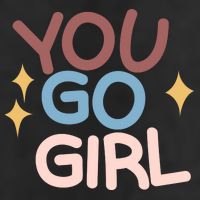 You Go Girl Retro 11oz C Handle Ceramic Mug