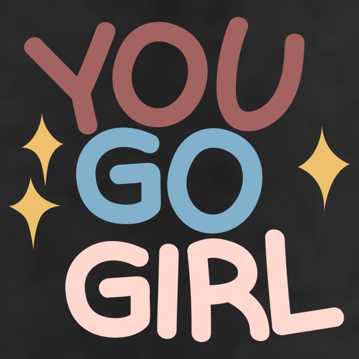 You Go Girl Retro 11oz C Handle Ceramic Mug