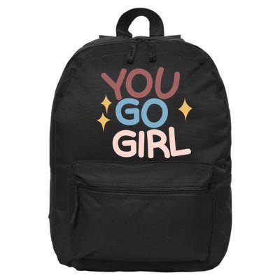 You Go Girl Retro 16 in Basic Backpack