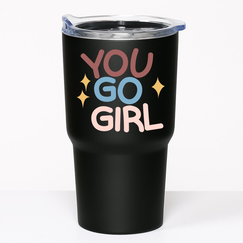 You Go Girl Retro Tumbler