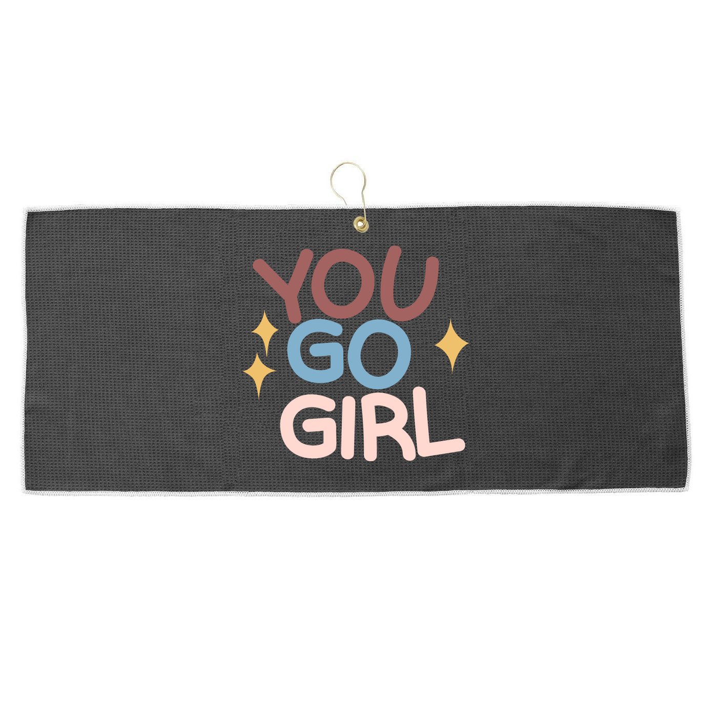 You Go Girl Retro Large Microfiber Waffle Golf Towel