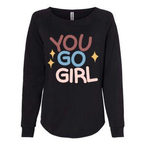 You Go Girl Retro Womens California Wash Sweatshirt