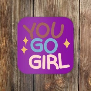 You Go Girl Retro Coaster