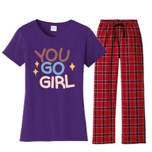 You Go Girl Retro Women's Flannel Pajama Set