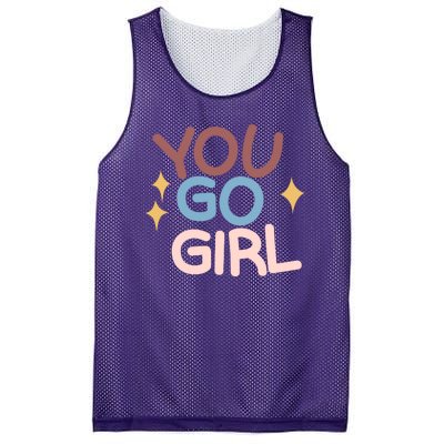 You Go Girl Retro Mesh Reversible Basketball Jersey Tank