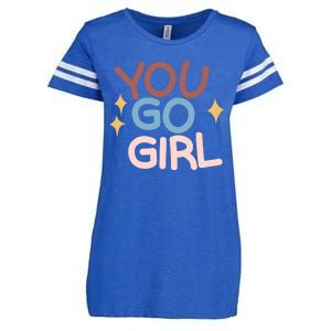 You Go Girl Retro Enza Ladies Jersey Football T-Shirt