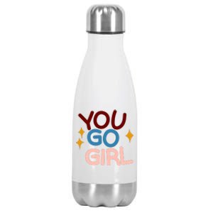 You Go Girl Retro Stainless Steel Insulated Water Bottle