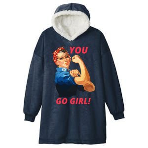 You Go Great Gift Empowering Cute Gift Hooded Wearable Blanket