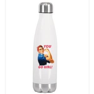 You Go Great Gift Empowering Cute Gift Stainless Steel Insulated Water Bottle