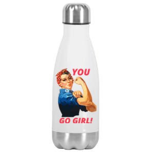 You Go Great Gift Empowering Cute Gift Stainless Steel Insulated Water Bottle