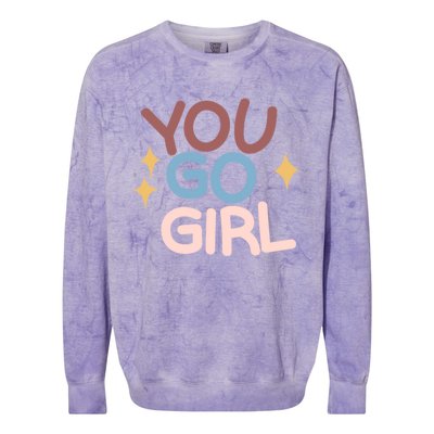 You Go Gift Colorblast Crewneck Sweatshirt