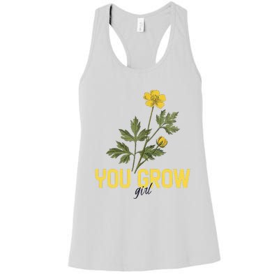 You Grow Girl Gardening And Flower Women's Racerback Tank