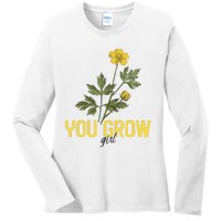 You Grow Girl Gardening And Flower Ladies Long Sleeve Shirt