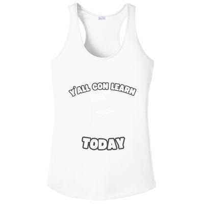 YAll Gon Learn Today Folding Chair Alabama River Ladies PosiCharge Competitor Racerback Tank