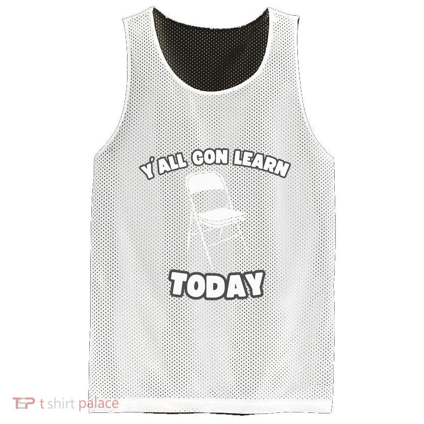 YAll Gon Learn Today Folding Chair Alabama River Mesh Reversible Basketball Jersey Tank