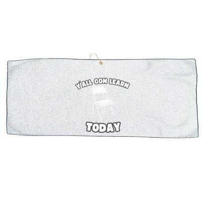 YAll Gon Learn Today Folding Chair Alabama River Large Microfiber Waffle Golf Towel