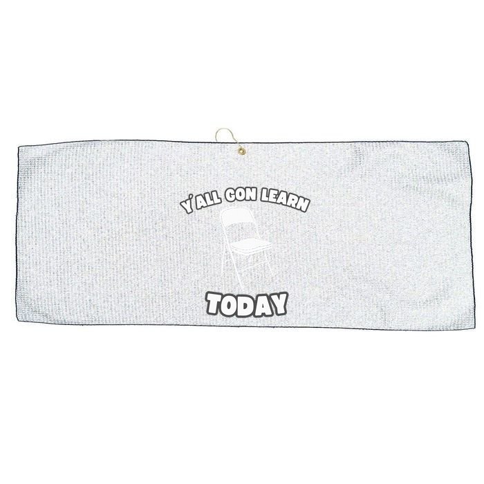 YAll Gon Learn Today Folding Chair Alabama River Large Microfiber Waffle Golf Towel