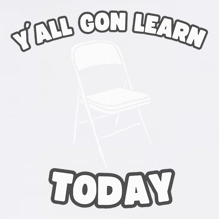 YAll Gon Learn Today Folding Chair Alabama River Cooling Performance Long Sleeve Crew