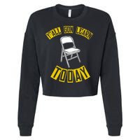Yall Gon Learn Today Funny Folding Chair Cropped Pullover Crew