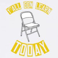Yall Gon Learn Today Funny Folding Chair Garment-Dyed Sweatshirt