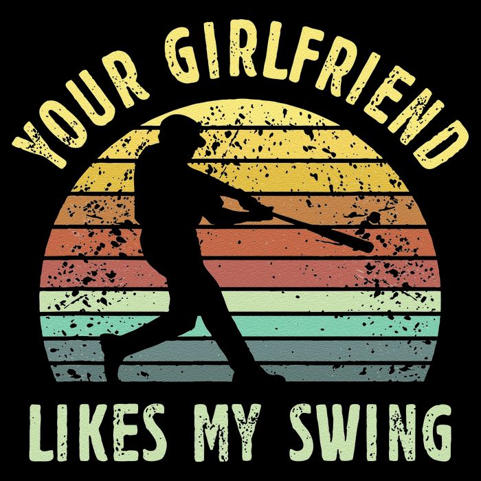 Your Girlfriend Likes My Swing Funny Baseball Impact Tech Backpack