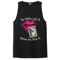 You Gotta Lick It Before You Stick It Funny Adult Joke PosiCharge Competitor Tank