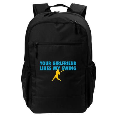 Your Girlfriend Likes My Swing Baseball Lover Backpack