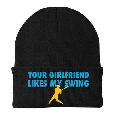 Your Girlfriend Likes My Swing Baseball Lover Beanie