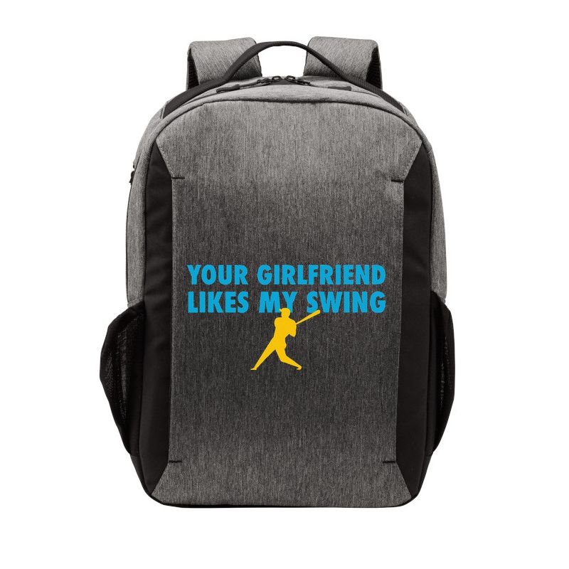 Your Girlfriend Likes My Swing Baseball Lover Vector Backpack