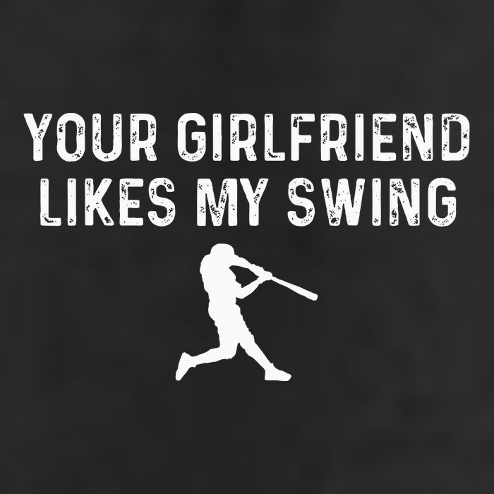 Your Girlfriend Likes My Swing Funny Baseball Adult Drive Performance Visor