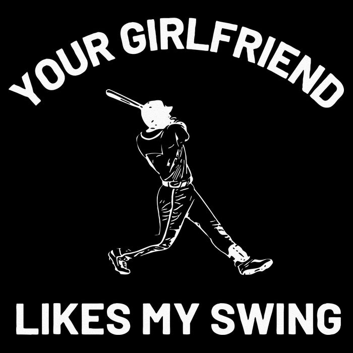 Your Girlfriend Likes My Swing Funny Baseball Humor 16 in Basic Backpack