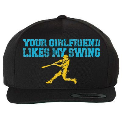 Your Girlfriend Likes My Swing Wool Snapback Cap