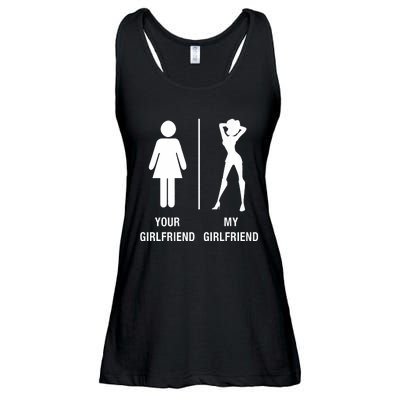 Your Girlfriend My Girlfriend Sexy Hot Bae Ladies Essential Flowy Tank