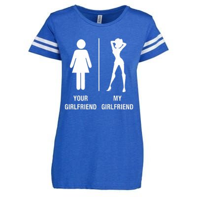 Your Girlfriend My Girlfriend Sexy Hot Bae Enza Ladies Jersey Football T-Shirt