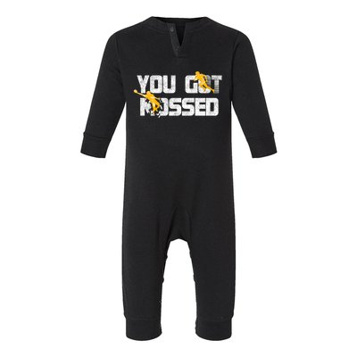 You Got Mossed Great Hoodie American Football Lovers Infant Fleece One Piece