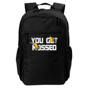 You Got Mossed Great Hoodie American Football Lovers Daily Commute Backpack