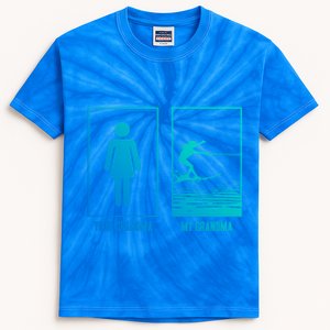 Your Grandma My Grandma Beachsports Water Skiing Gift Kids Tie-Dye T-Shirt