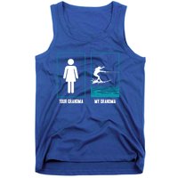 Your Grandma My Grandma Beachsports Water Skiing Funny Gift Tank Top