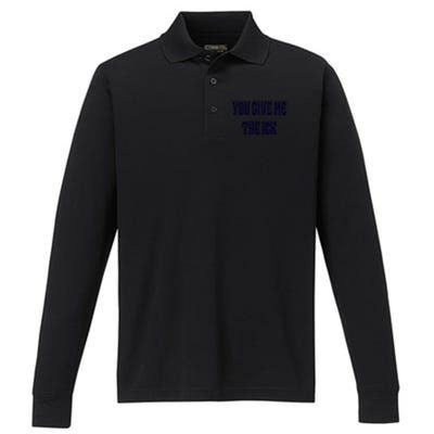 You Give Me The Ick Performance Long Sleeve Polo