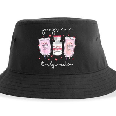 You Give Me Tachycardia Valentines Day Nurse Sustainable Bucket Hat