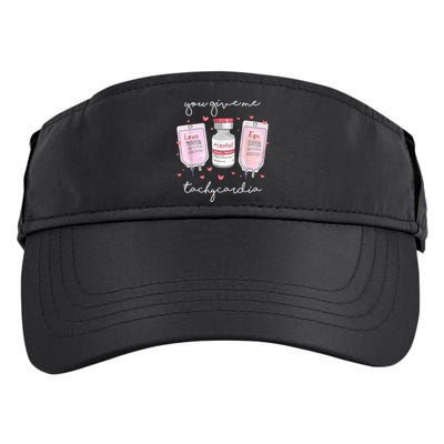 You Give Me Tachycardia Valentines Day Nurse Adult Drive Performance Visor