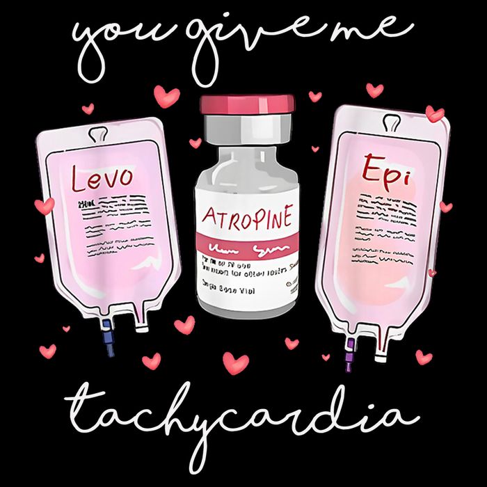 You Give Me Tachycardia Valentines Day Nurse 16 in Basic Backpack