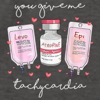 You Give Me Tachycardia Valentines Day Nurse Vector Backpack
