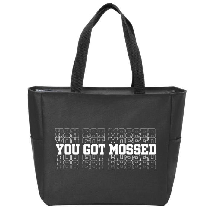 You Got Mossed Zip Tote Bag