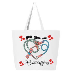 You Give Me Butterflies Nurse ValentineS Day 25L Jumbo Tote