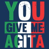 You Give Me Agita Funny Italian Saying 7 Panel Mesh Trucker Snapback Hat