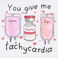 You Give Me Tachycardia Funny ICU Nurse Valentines Day Cooling Performance Crew T-Shirt