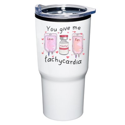 You Give Me Tachycardia Funny ICU Nurse Valentines Day Tumbler