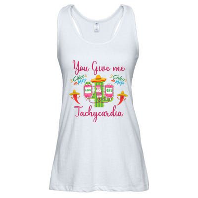 You Give Me Tach.Ycardia Nurse Cinco De Mayo Ladies Essential Flowy Tank