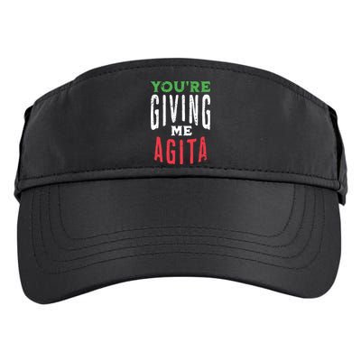 Youre Giving Me Agita Funny Italian Saying Quote Adult Drive Performance Visor